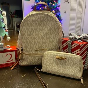 THIS BAG HAS BEEN SOLD!  Michael kors backpack and wallet